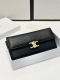 Color: Black Size: 19X10 Celine popular cowhide bi-fold wallet classic style fi