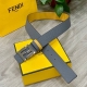 fendl Fendi Width 40Mm Double-Sided Original Calfskin With Single Ruthenium P