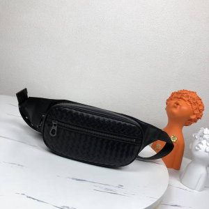 Bv counter-style waist bag is made of strong and flexible imported waxed cowhide