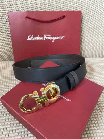Comes with a complete set of packaging boxes Ferragamo double-sided cowhide gen - Click Image to Close