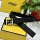 Fendl Fendi 40Mm Double-Sided Genuine Calf Leather With A Single Rhodium-Plated