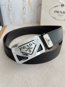 Product Name: Prada Original Belt Model: Buckle, Classic Pure Steel Buckle, Firs