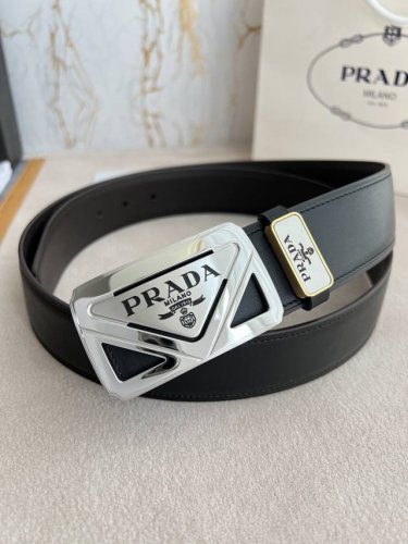 Product Name: Prada Original Belt Model: Buckle, Classic Pure Steel Buckle, Firs