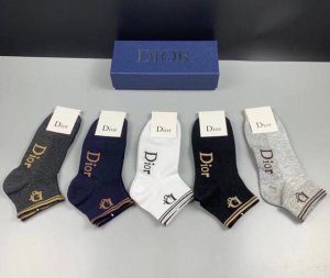Special Dior Dior D home new short socks, a box of five pairs of pure cotton mat