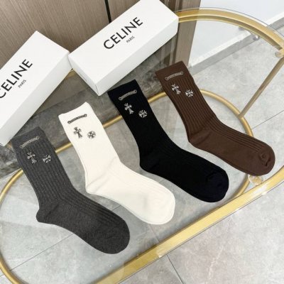 Comes with packaging. A box of four pairs of Chrome Hearts best-selling high-to