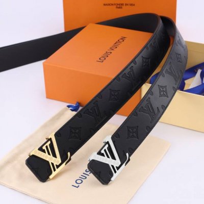 LV Men's Fashion Accessories. Features a precision-plated stainless steel buckle