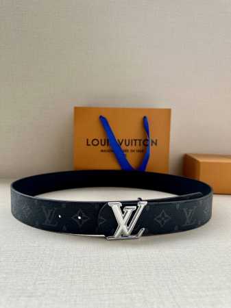 4.0 wide Lv Dimension reversible belt blends creative heritage with glamorous st - Click Image to Close