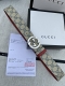 Width 4.0Cm Gucci's Latest Double-Sided Belt. One Side Is Gg Supreme Canvas. The