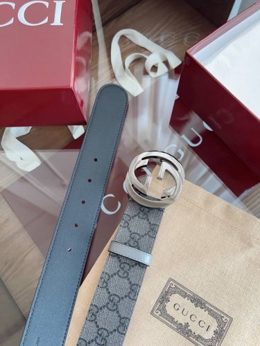 Gucci surface custom PVC fabric width 4.0Cm counter new version of the Logo hori