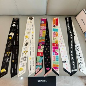 Chanel's Twilly scarves are here! Chanel's truly adorable little scarves! Every