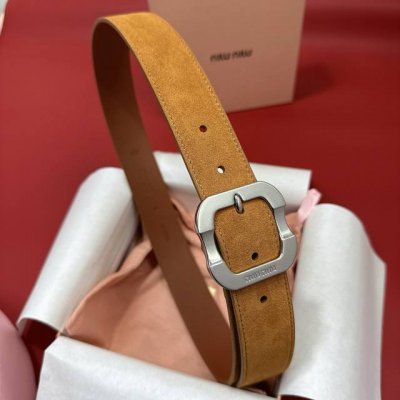Miumiu New Model This Leather Belt Is The Ideal Choice To Enhance Your Chic Look