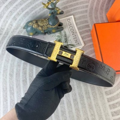 Hermes Special Leather Belt Series Original Hardware Boutique Stainless Steel Bu