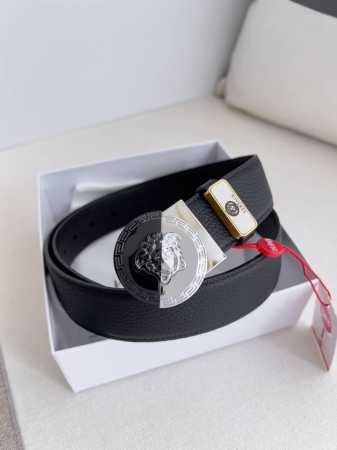 Product name: Versace. Versace original belt Model: Buckle, classic human head - Click Image to Close