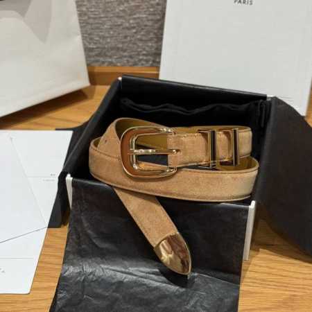 Western Medium 25mm Leather Belt (Ddd) This belt is made of suede cowhide leathe - Click Image to Close