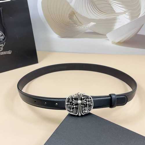 Chrome Hearts Mini belt detachable original calfskin with classic logo pure cop
