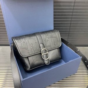 Dior Daily Rider 2.0 embossed cowhide leather with an adjustable shoulder strap