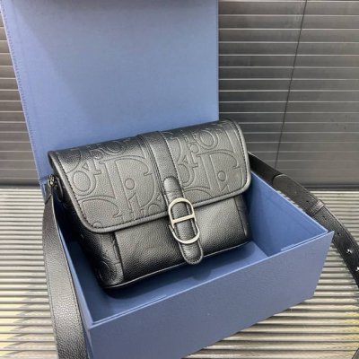 Dior Daily Rider 2.0 embossed cowhide leather with an adjustable shoulder strap