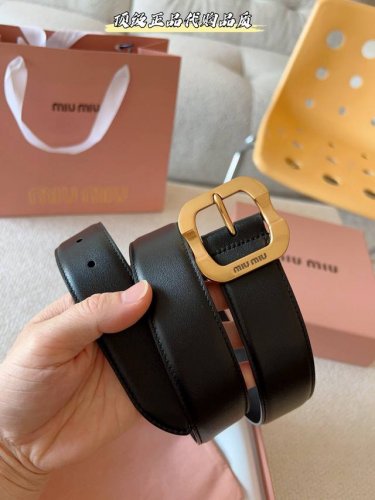 Guangzhou Factory P Direct Miu Miu This leather belt is simple yet elegant. The