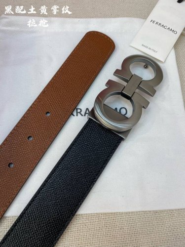 F3.5Cm High-end custom men's belt, double-sided imported cowhide, you can choose