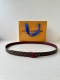2.0 Wide Mini Lv Double-Sided Belt in luxurious leather and iconic Monogram canv
