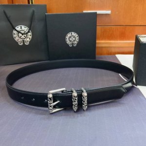 Chrome Hearts Rotating Roller Roman Pillar Pin Buckle Belt [Fixed Style], Silver