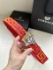 Width 3.8cm This Versace satin ribbon belt has a very casual style, decorated wi