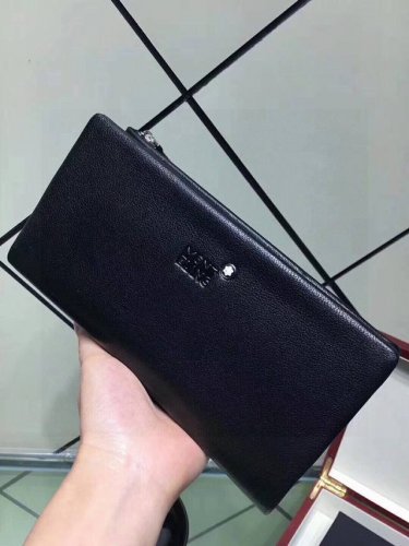 Color Black Size 21X10 Model 90089-05 Montblanc Clutch Cowhide feels first-clas