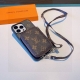 Lv Monogram Crossbody Multifunctional Card Holder Phone Case, Coin Purse, Adjust