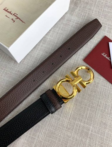 Comes With A Full Set Of Packaging Boxes. Ferragamo L Double-Sided Adjustable Le