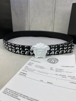 Width 4.0 Cm Versace This Palazzo Belt Is Crafted From Calf Leather And Adorned