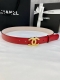 Width 3.0Cm Chanel Chanel Women's Classic Belt Belt New Smooth Lining Frosted Co