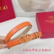 2.0Cm Valentino Plain Weave Belt, Double-Sided Top-Grain Leather, Length: .75.80