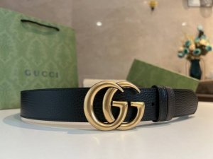 Chinese New Year Gucci men's favorite 40mm belt, double G buckle rotating design
