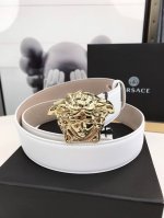 Versace This Belt Is Crafted In Italy From Soft Greca Embossed Leather, Featurin