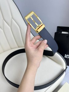 Special Montblanc Width 3.5 Cm, Made From Top-Grain Leather, Premium Needle-Styl