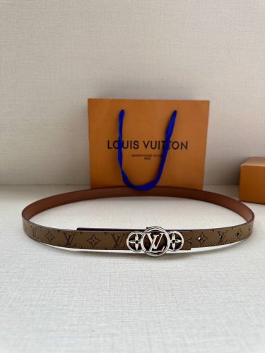 Special 2.0-Inch Width This Lv Iconic Double-Sided Belt Features A Slim Silhouet