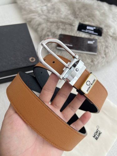 Product Name: Montblanc Original Single Belt, Belt Model: Pin Buckle, New Origin