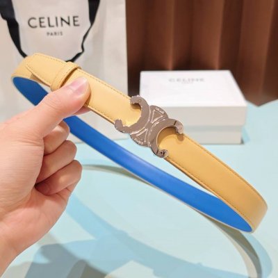 2.5Cm Celine belt, double-sided top-grain cowhide, length: 75.80.85.90.95.100. E