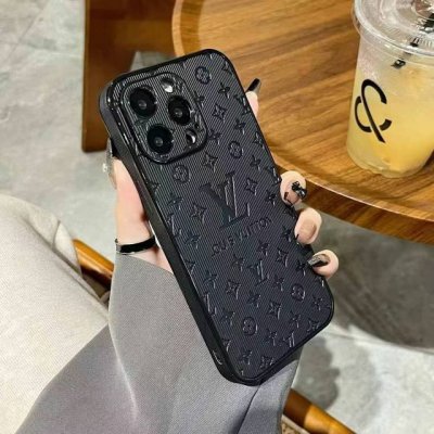 lv Mobile Phone Case Vertical Stripes Side Sticker Full Coverage Fine Hole Mo
