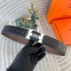 Hermes Special Leather Belt Series Original Hardware Boutique Stainless Steel Bu