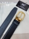 Special Montblanc Width 3.5Cm Made From Top-Grain Cowhide Premium Needle-Stitche