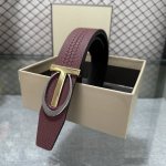 Tom Ford's latest trendy double-sided top-grain cowhide leather model, 3.8mm wid