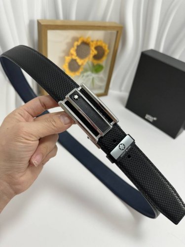 Product Name: Montblanc Material: 100% top-grain cowhide belt, guaranteed genuin