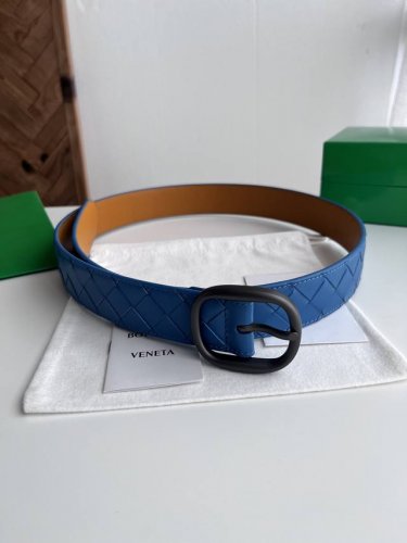 Bv 2025 Newest Men's Braided Belt, Handmade Intreccio Large Check Braided Double