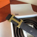 Hermes men's 3.8cm tungsten steel high-grade metal buckle features: no wear, no