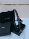 Chanel Cc Calfskin, Classic Pin Buckle, Chain Logo Metal, Soft And Smooth Textur