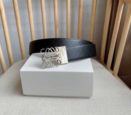 loewe Latest Belt From Loewe Double-Sided Cowhide Simple Shape Exquisite Mate - Click Image to Close