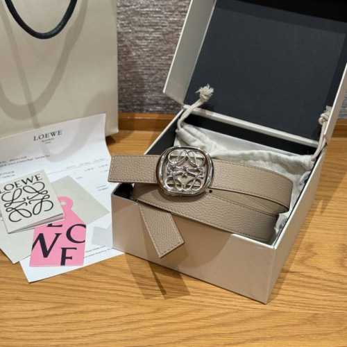 Ewe New Women's Belt (Ddd) Ewe belt, 2.8cm wide, double-sided leather, usable on