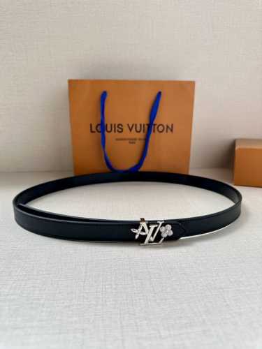 2.0 Wide This Lv Iconic Double-Sided Belt Welcomes The New Season With A Slim Cu