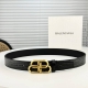Balenciaga Width: 3.5 Cm First Layer Crocodile Pattern Leather Retro Distressed